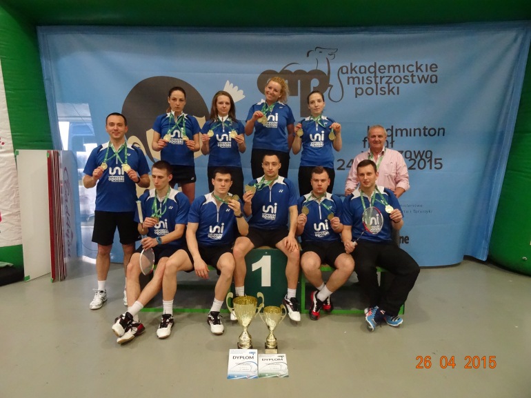 Zdjęcie nagłówkowe otwierające podstronę: Mamy złoto Akademickich Mistrzostw Polski w Badmintonie