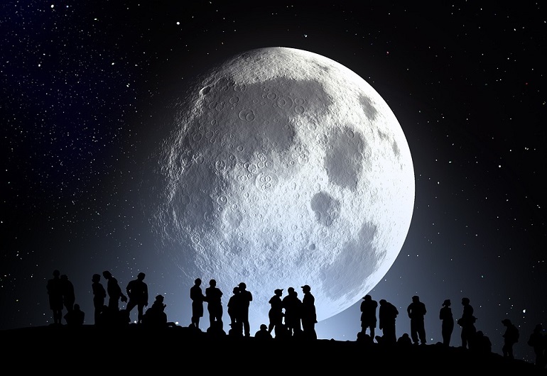 Zdjęcie nagłówkowe otwierające podstronę: Wspólne oglądanie Księżyca i Jowisza