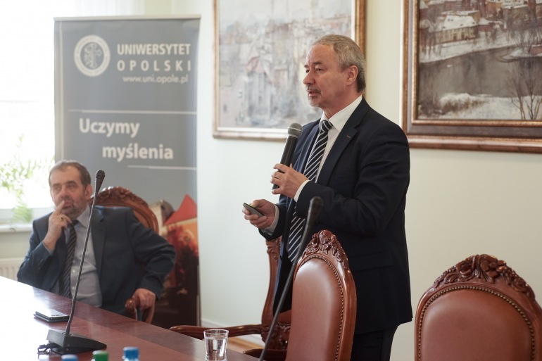 Zdjęcie nagłówkowe otwierające podstronę: Prof. Wiesław Banyś wygłosił wykład „Uniwersytet nowoczesny a projekt Ustawy 2.0.”