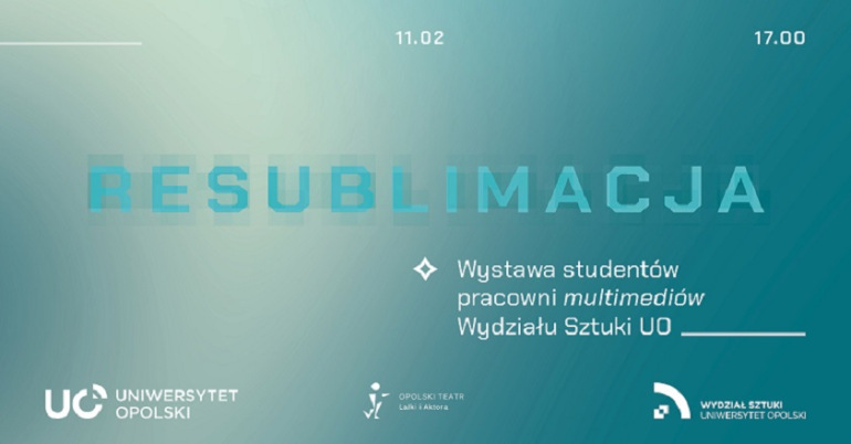 Zdjęcie nagłówkowe otwierające podstronę: „Resublimacja” – multimedialna wystawa studencka w Opolskim Teatrze Lalki i Aktora