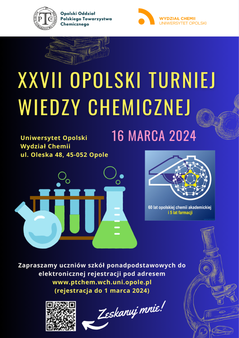 Zdjęcie nagłówkowe otwierające podstronę: XXVII Opolski Turniej Wiedzy Chemicznej