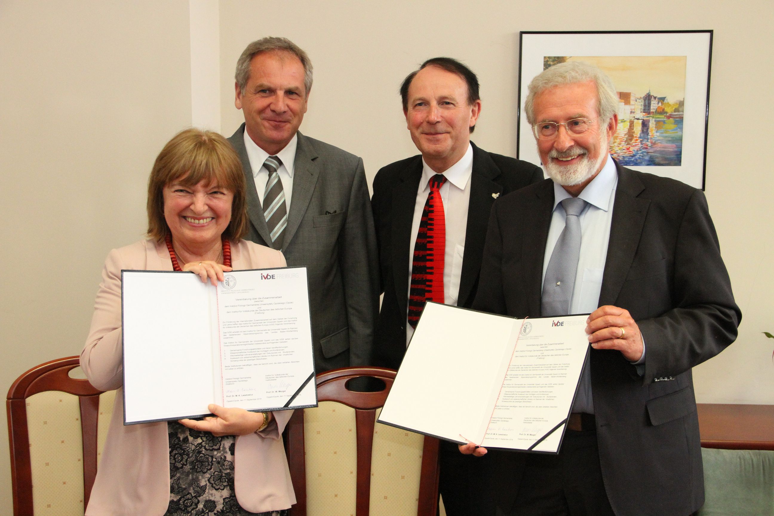 Zdjęcie nagłówkowe otwierające podstronę: Podpisanie umowy o współpracy naukowej z Instytutem Etnologii Niemców Europy Wschodniej we Freiburgu