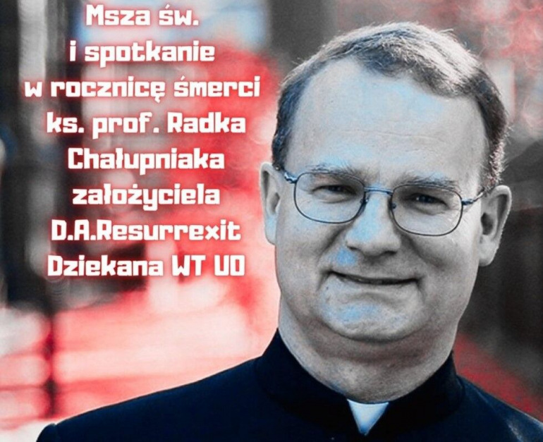 Zdjęcie nagłówkowe otwierające podstronę: Msza św. w rocznicę śmierci ks. prof. Radosława Chałupniaka