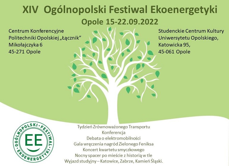 Zdjęcie nagłówkowe otwierające podstronę: Zapraszamy na XIV Ogólnopolski Festiwal Ekoenergetyki