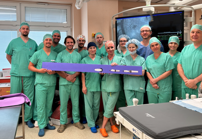Zdjęcie nagłówkowe otwierające podstronę: Kardiolodzy z USK w Opolu wykonali zabieg przezskórnej naprawy zastawki trójdzielnej