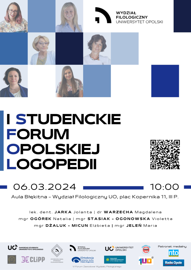 Zdjęcie nagłówkowe otwierające podstronę: I Studenckie Forum Opolskiej Logopedii