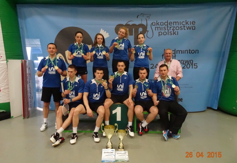 Przeniesienie do informacji o tytule: Mamy złoto Akademickich Mistrzostw Polski w Badmintonie