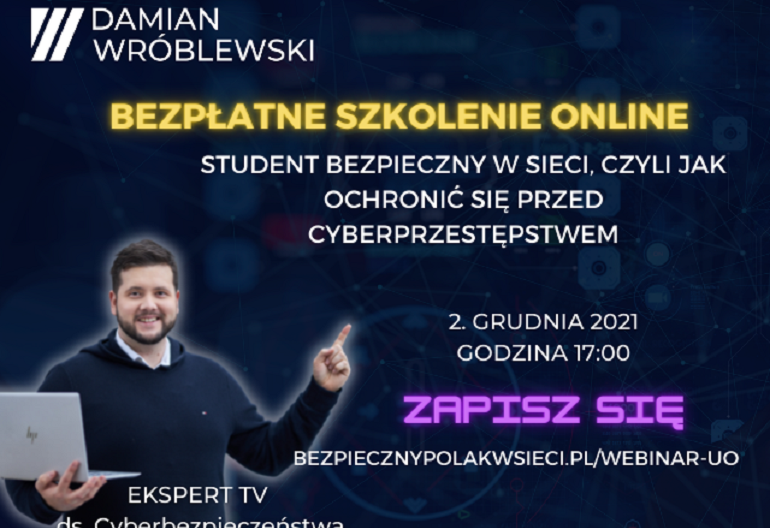 Przeniesienie do informacji o tytule: Student bezpieczny w sieci, czyli jak ochronić się przed cyberprzestępstwem
