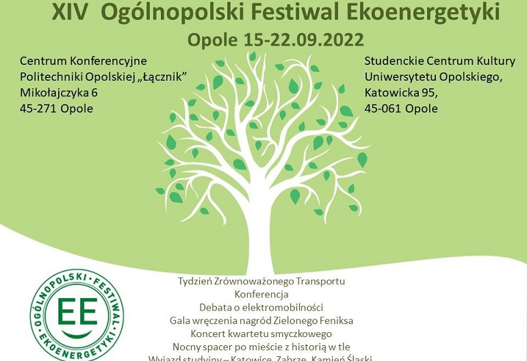 Przeniesienie do informacji o tytule: Zapraszamy na XIV Ogólnopolski Festiwal Ekoenergetyki