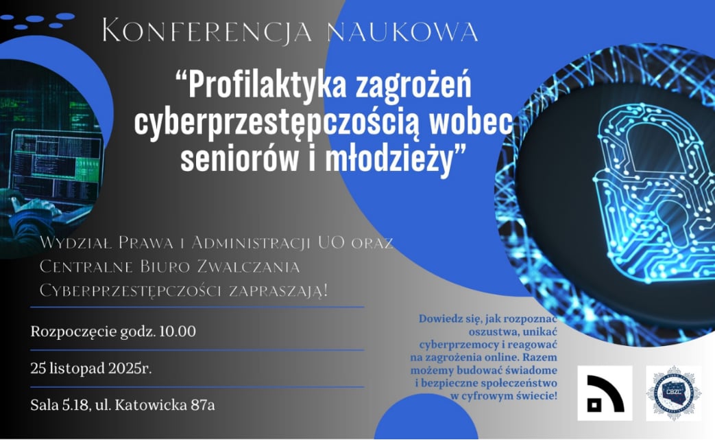 Cyberprzestępczość wobec seniorów i młodzieży. 25 listopada konferencja o tym, jak się bronić (2)