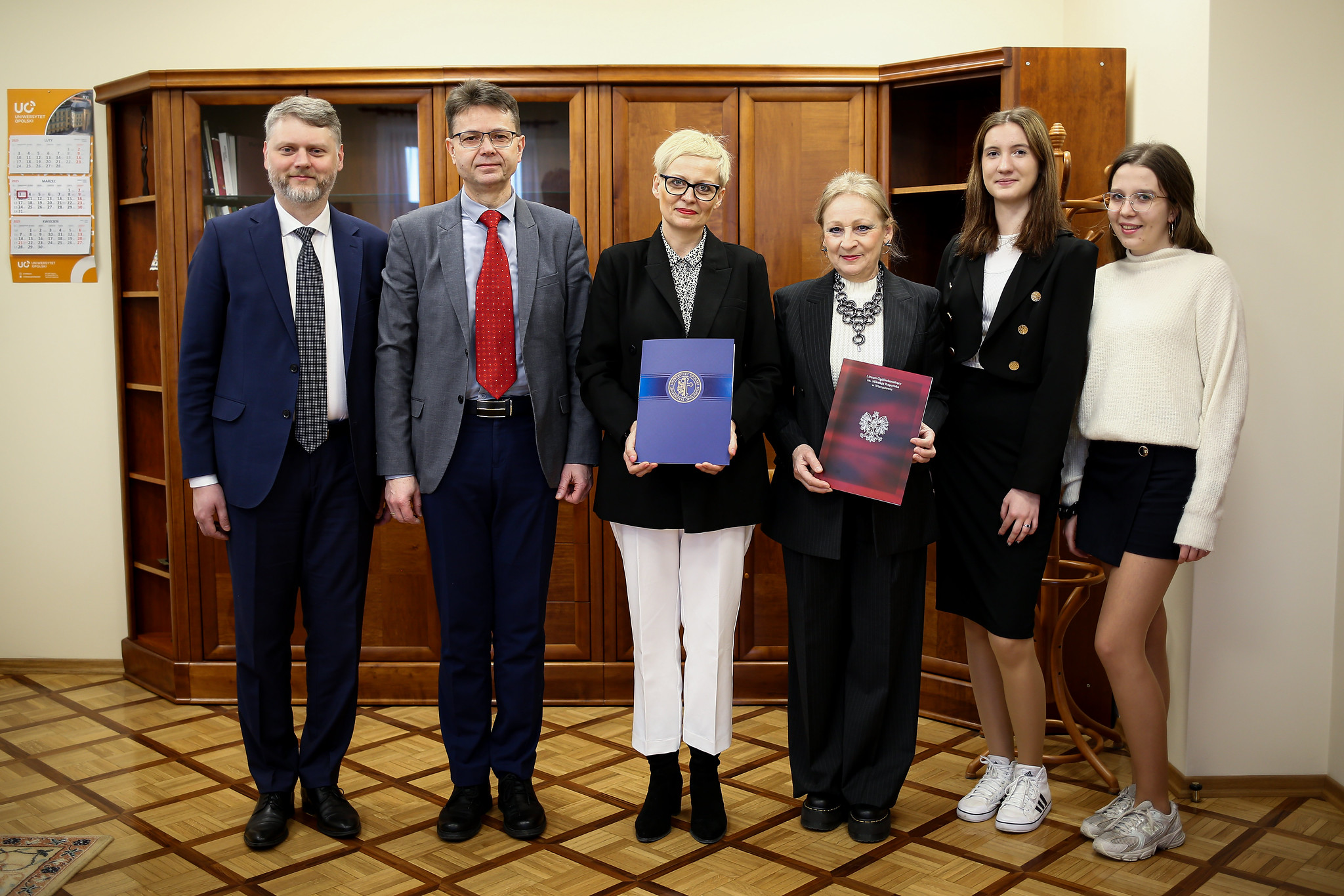 podpisanie umowy, współpraca, Liceum Ogólnokształcące im. Mikołaja Kopernika w Wieruszowie --- rektorat, Uniwersytet Opolski, UO --- 6.03.2025 --- FOT. TOMASZ CHABIOR (13)