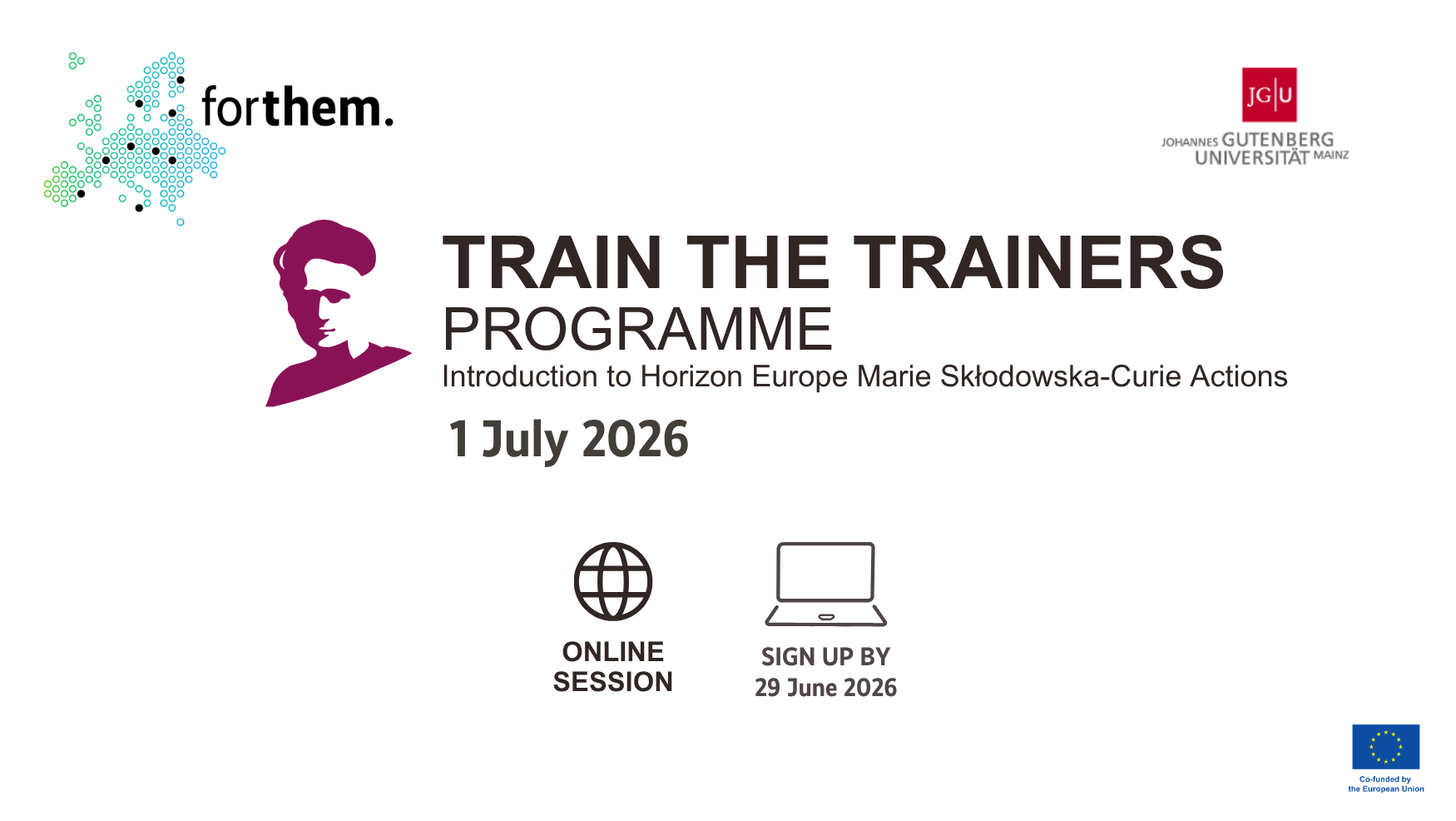 FORTHEM Train the Trainers – Wprowadzenie do programów finansowania MSCA