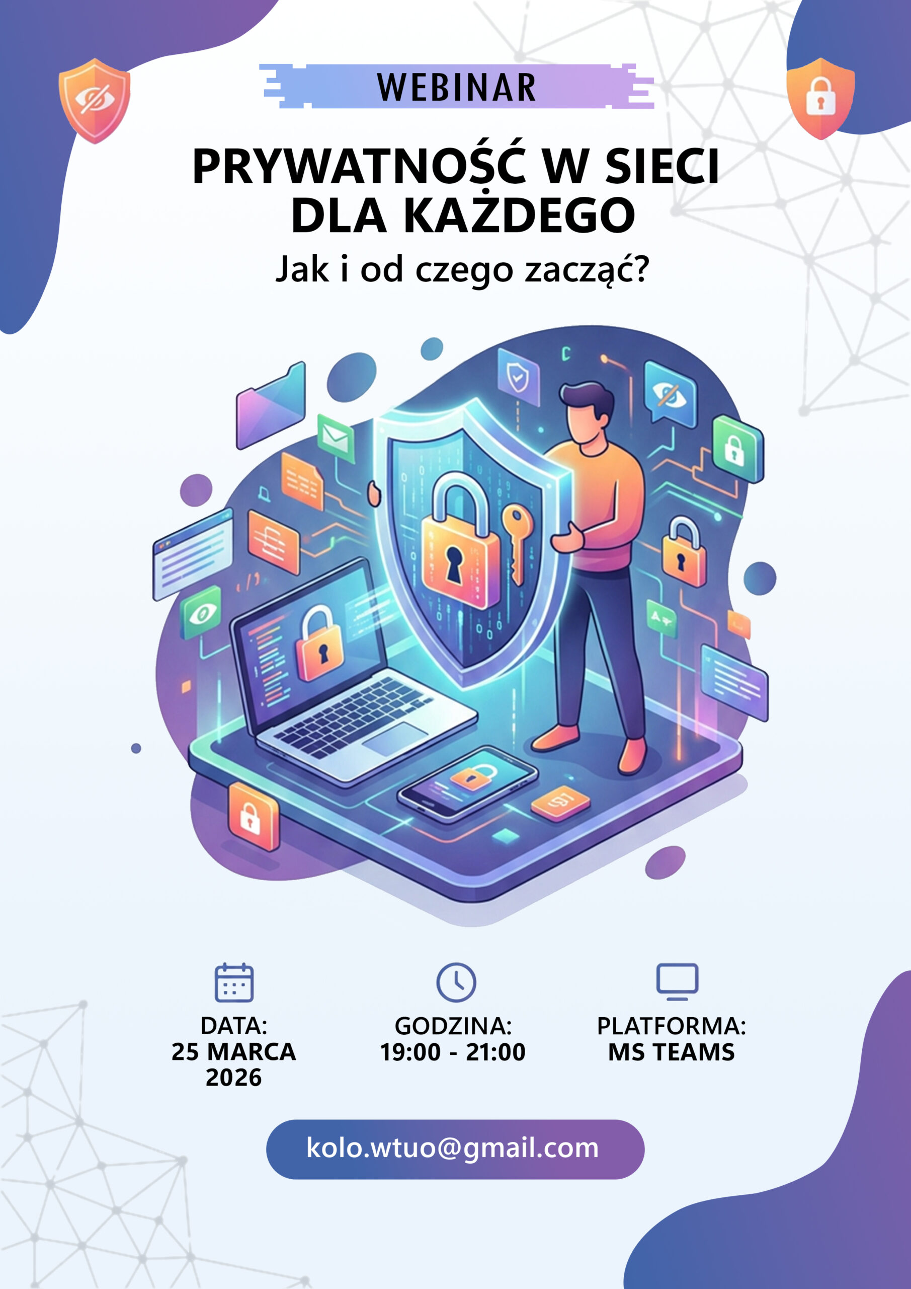 Webinar „Prywatność w sieci dla każdego – jak i od czego zacząć?”