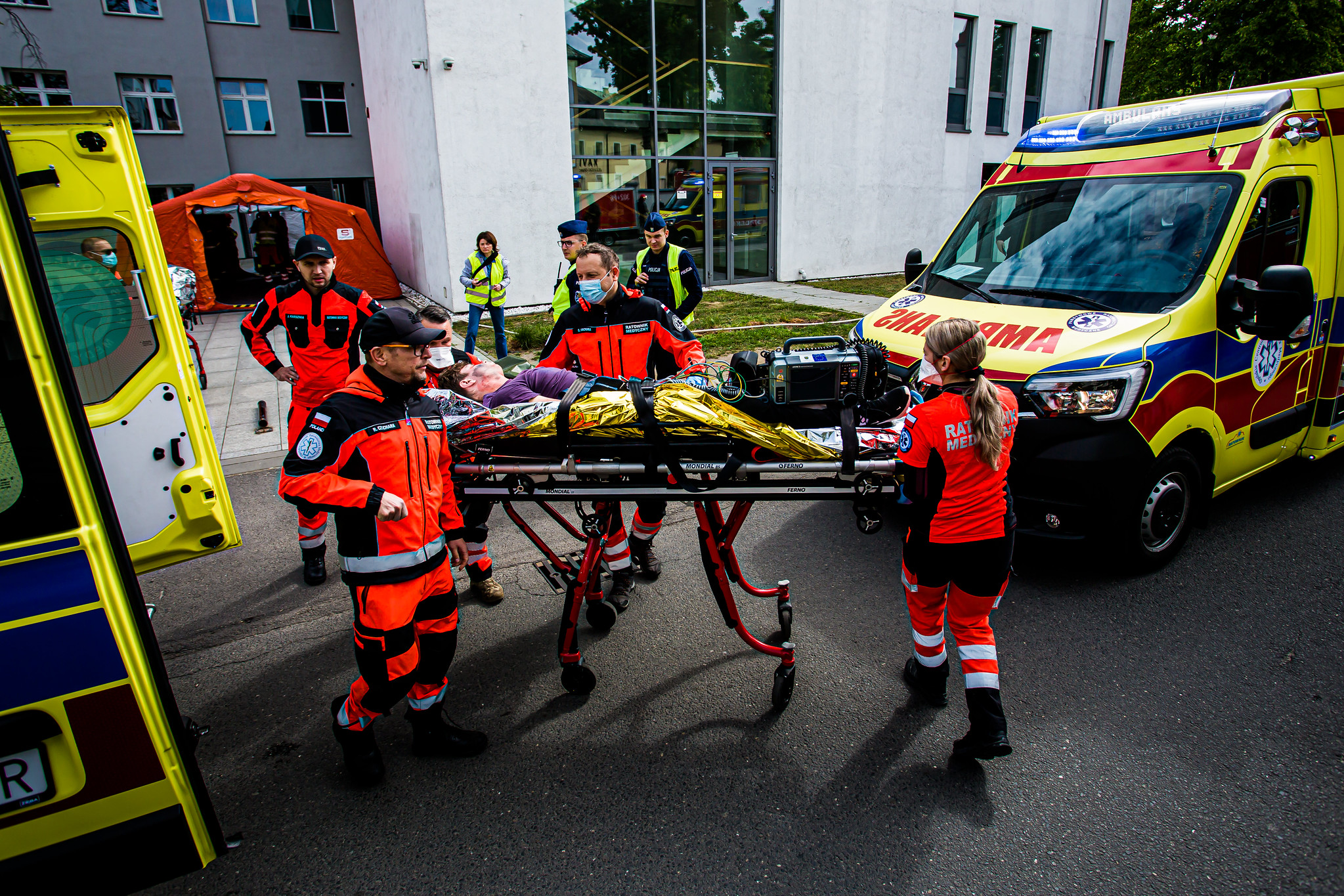 zdarzenie masowe, ćwiczenia --- UO, Uniwersytet Opolski --- 7.05.2025 --- FOT. TOMASZ CHABIOR (28)